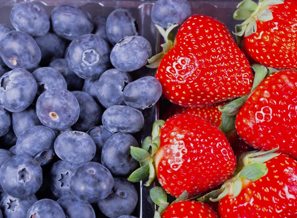 Combo Berries, Blueberries and Strawberries